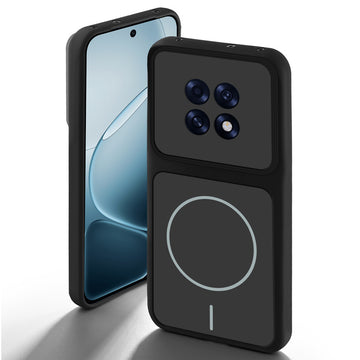 Stone Black back cover for Oppo F31 Pro Plus 5G with camera cut protection and ring design on back side.