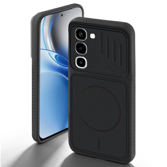 Stone Black back cover for Realme P4R 5G with camera cut protection and ring design on back side.