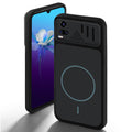 Stone Black back cover for Vivo V20 with camera cut protection and ring design on back side.