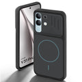 Stone Black back cover for Vivo Y31 5G with camera cut protection and ring design on back side.