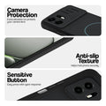 Stone Black phone case for OnePlus N6 5G showing camera safety edges, anti slip side grip and easy press button covers.