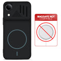 Stone Black back cover for Vivo T5e 5G with printed ring pattern and message showing not compatible with MagSafe charging.
