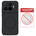 Stone Black back cover for Xiaomi 17T 5G with printed ring pattern and message showing not compatible with MagSafe charging.