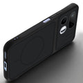 Angled view of Stone Black mobile case for Realme 16T 5G with proper charging port cutout, speaker holes and strong corner protection.