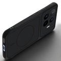 Angled view of Stone Black mobile case for Xiaomi 17T 5G with proper charging port cutout, speaker holes and strong corner protection.