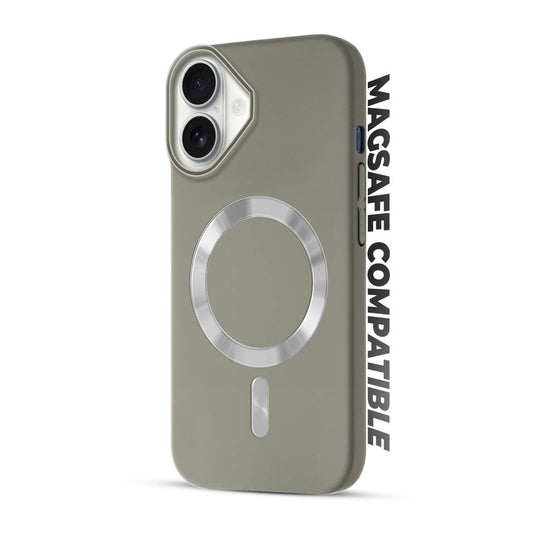 Hard Back MagSafe Case for Apple iPhone 16, Durable Design & Shiny MagSafe Ring