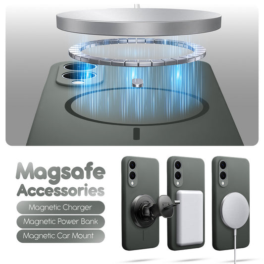 Cloud Feel Silicone Case for Samsung S25 Edge 5G – Supports Wireless Charging