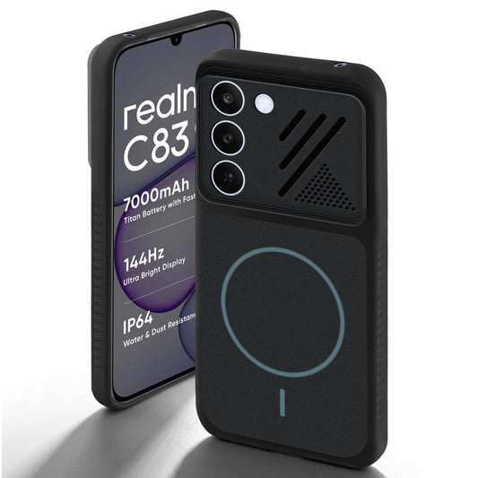 Dual Tone Silicone Grip Back Cover with Camera Protection for Realme C83 5G