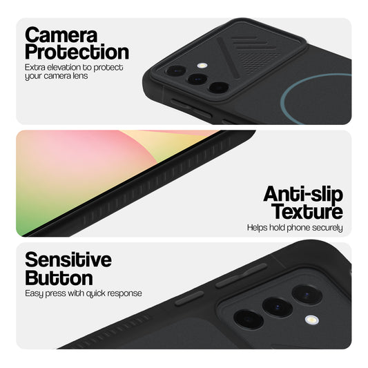 Dual Tone Silicone Grip Back Cover with Camera Protection for Samsung A56 5G