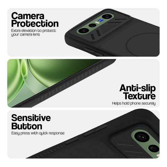 Dual Tone Silicone Grip Back Cover with Camera Protection for Vivo X300 FE 5G