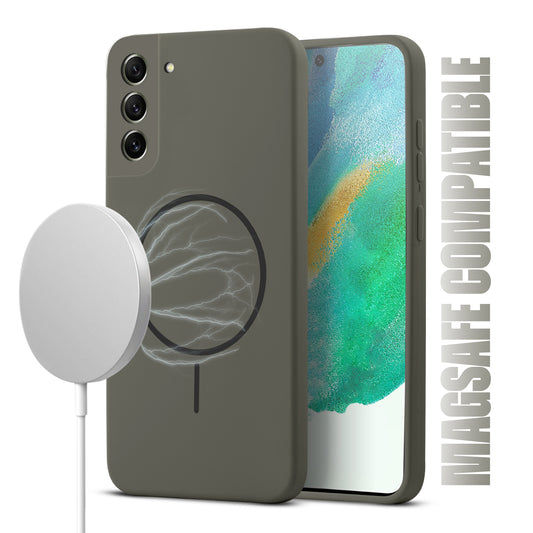 MagSafe Compatible Liquid Silicone Case For Samsung S21 FE 5G