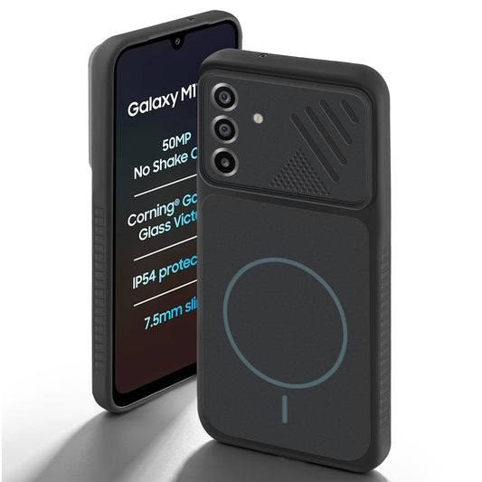 Dual Tone Silicone Grip Back Cover with Camera Protection for Samsung M17 5G