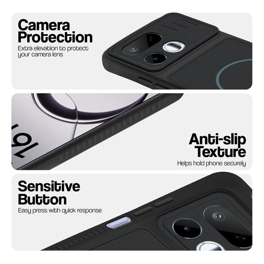 Dual Tone Silicone Grip Back Cover with Camera Protection for Realme 16T 5G