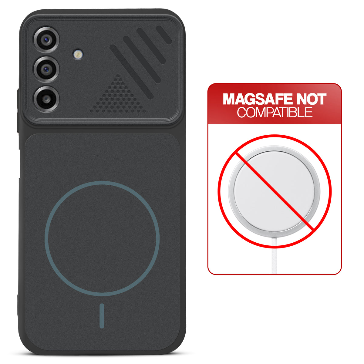 Dual Tone Silicone Grip Back Cover with Camera Protection for Samsung M17 5G