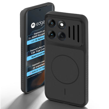 Dual Tone Silicone Grip Back Cover with Camera Protection for Motorola Moto Edge 60 5G