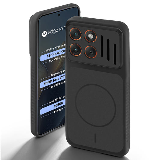 Dual Tone Silicone Grip Back Cover with Camera Protection for Motorola Moto Edge 60 Fusion 5G