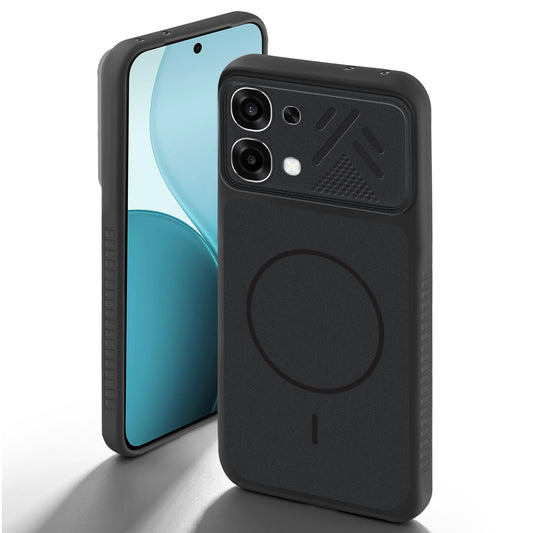 Dual Tone Silicone Grip Back Cover with Camera Protection for Oppo F33 5G