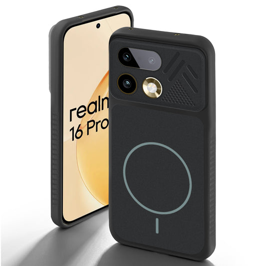 Dual Tone Silicone Grip Back Cover with Camera Protection for Realme 16 Pro 5G