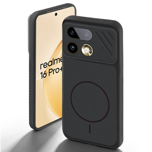 Dual Tone Silicone Grip Back Cover with Camera Protection for Realme 16 Pro Plus 5G