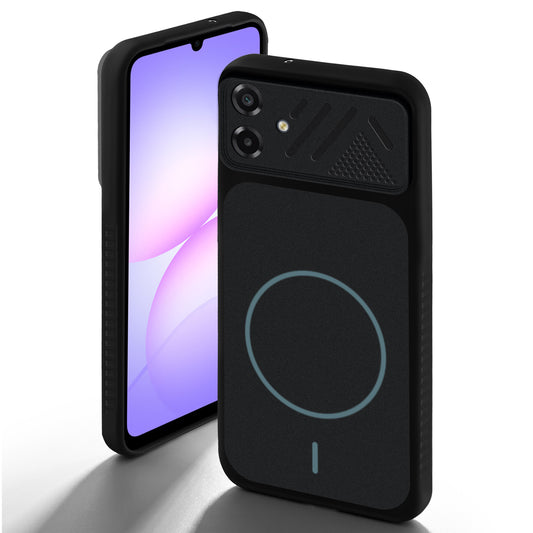 Dual Tone Silicone Grip Back Cover with Camera Protection for Samsung A07 5G