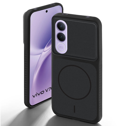 Dual Tone Silicone Grip Back Cover with Camera Protection for Vivo V70 FE 5G