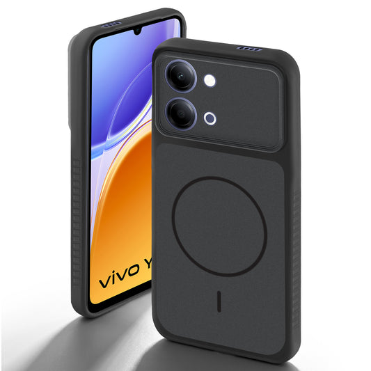 Dual Tone Silicone Grip Back Cover with Camera Protection for Vivo Y05 4G