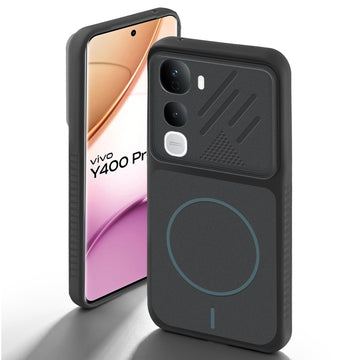 Dual Tone Silicone Grip Back Cover with Camera Protection for Vivo Y400 Pro 5G