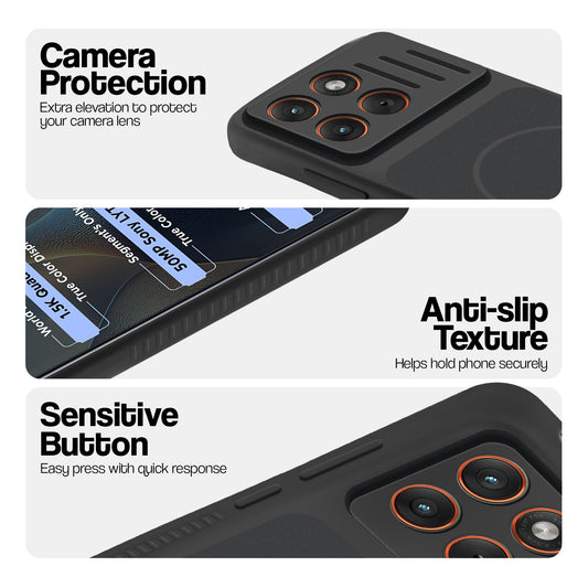 Dual Tone Silicone Grip Back Cover with Camera Protection for Motorola Moto Edge 60 Fusion 5G