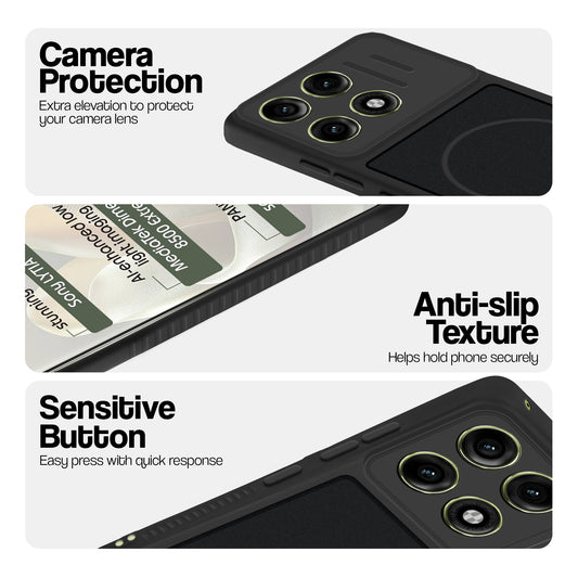 Dual Tone Silicone Grip Back Cover with Camera Protection for Motorola Moto Edge 70 Pro 5G