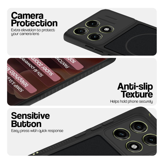 Dual Tone Silicone Grip Back Cover with Camera Protection for Motorola Moto Edge 70 Pro Plus 5G