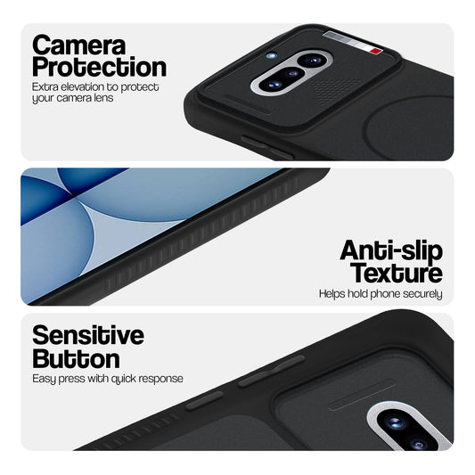 Dual Tone Silicone Grip Back Cover with Camera Protection for Nothing Phone 4A 5G