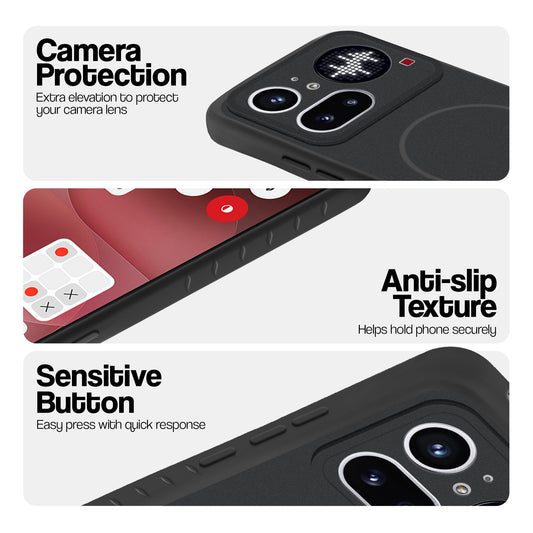 Dual Tone Silicone Grip Back Cover with Camera Protection for Nothing Phone 4A Pro 5G