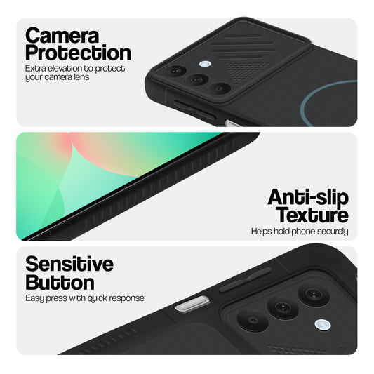 Dual Tone Silicone Grip Back Cover with Camera Protection for Samsung A26 5G