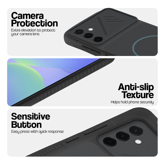 Dual Tone Silicone Grip Back Cover with Camera Protection for Samsung A36 5G