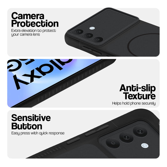Dual Tone Silicone Grip Back Cover with Camera Protection for Samsung A57 5G