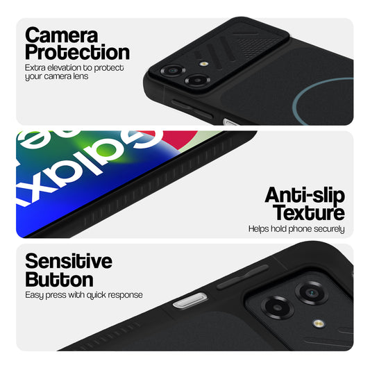Dual Tone Silicone Grip Back Cover with Camera Protection for Samsung F70e 5G