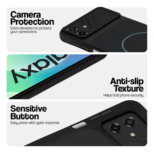 Dual Tone Silicone Grip Back Cover with Camera Protection for Samsung M07