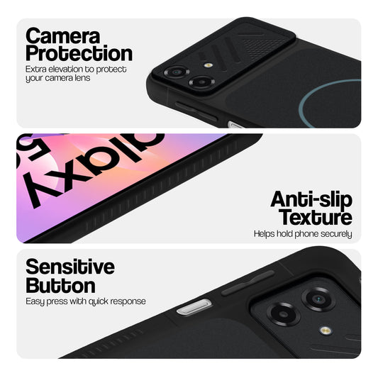 Dual Tone Silicone Grip Back Cover with Camera Protection for Samsung M17e 5G