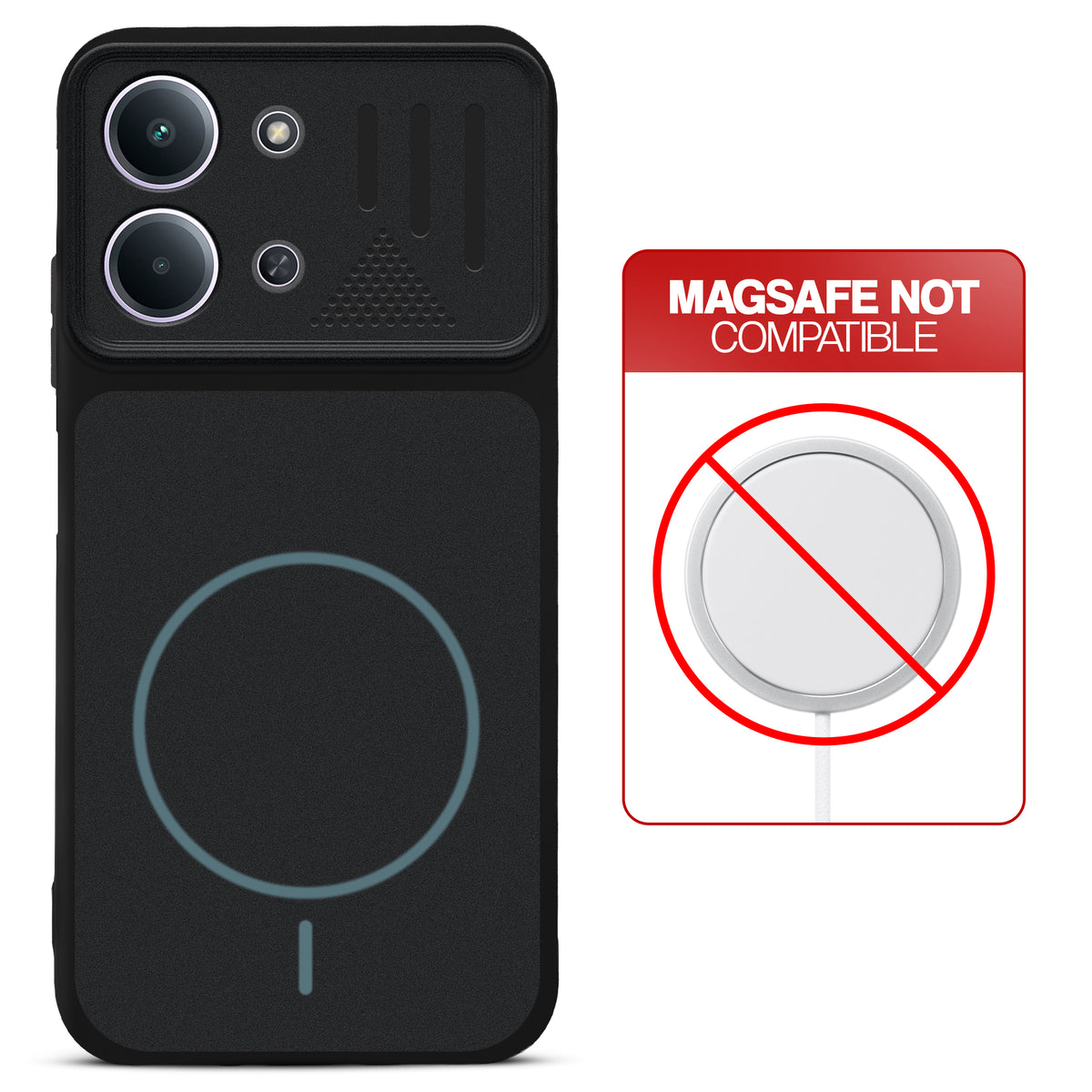 Dual Tone Silicone Grip Back Cover with Camera Protection for Redmi 15C 5G
