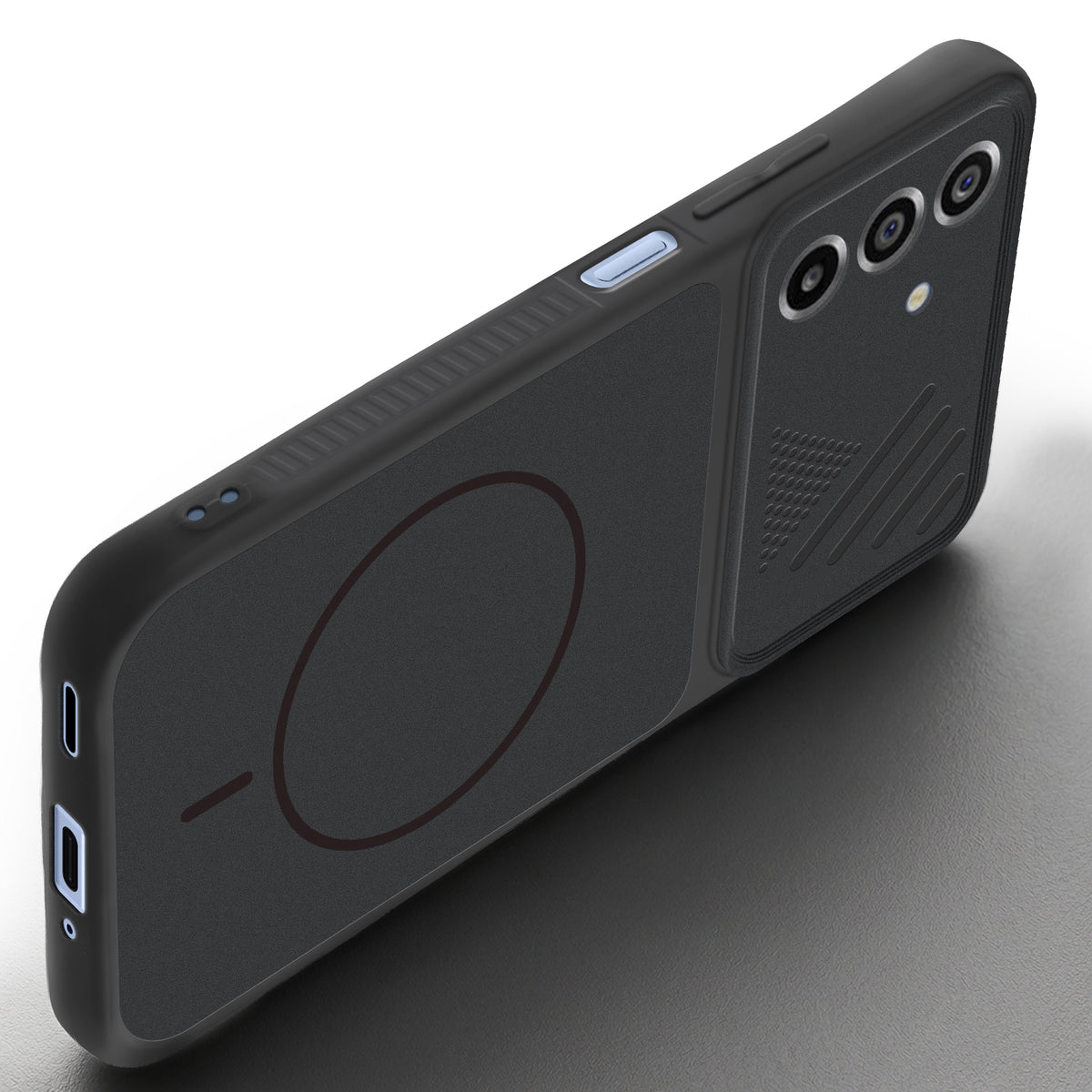 Dual Tone Silicone Grip Back Cover with Camera Protection for Samsung M17 5G