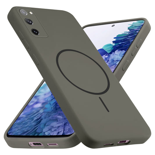 MagSafe Compatible Liquid Silicone Case For Samsung S20 FE 5G
