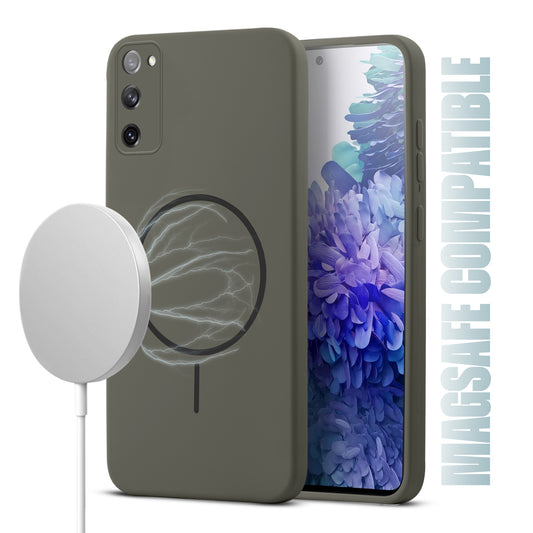 MagSafe Compatible Liquid Silicone Case For Samsung S20 FE 5G