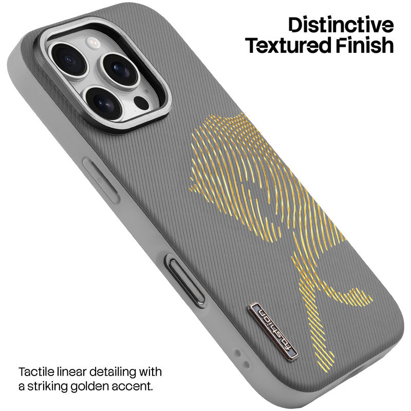 Premium Horse Textured MagSafe Case for Apple iPhone 16 Pro with Metallic Camera Protection & Microfiber Lining