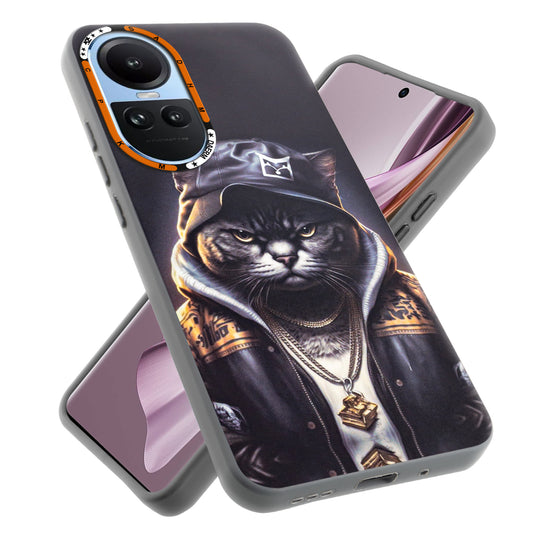 Dark Aesthetic Wild Animal Printed Back Cases For Oppo Reno 10 5G