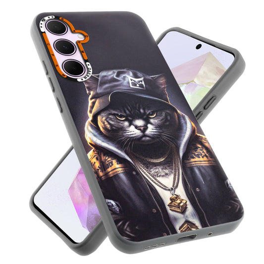 Dark Aesthetic Wild Animal Printed Back Cases For Samsung A35 5G