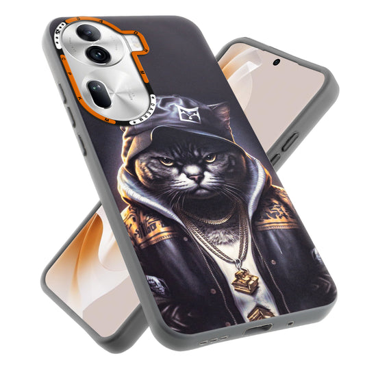 Dark Aesthetic Wild Animal Printed Back Cases For Oppo Reno 11 Pro 5G