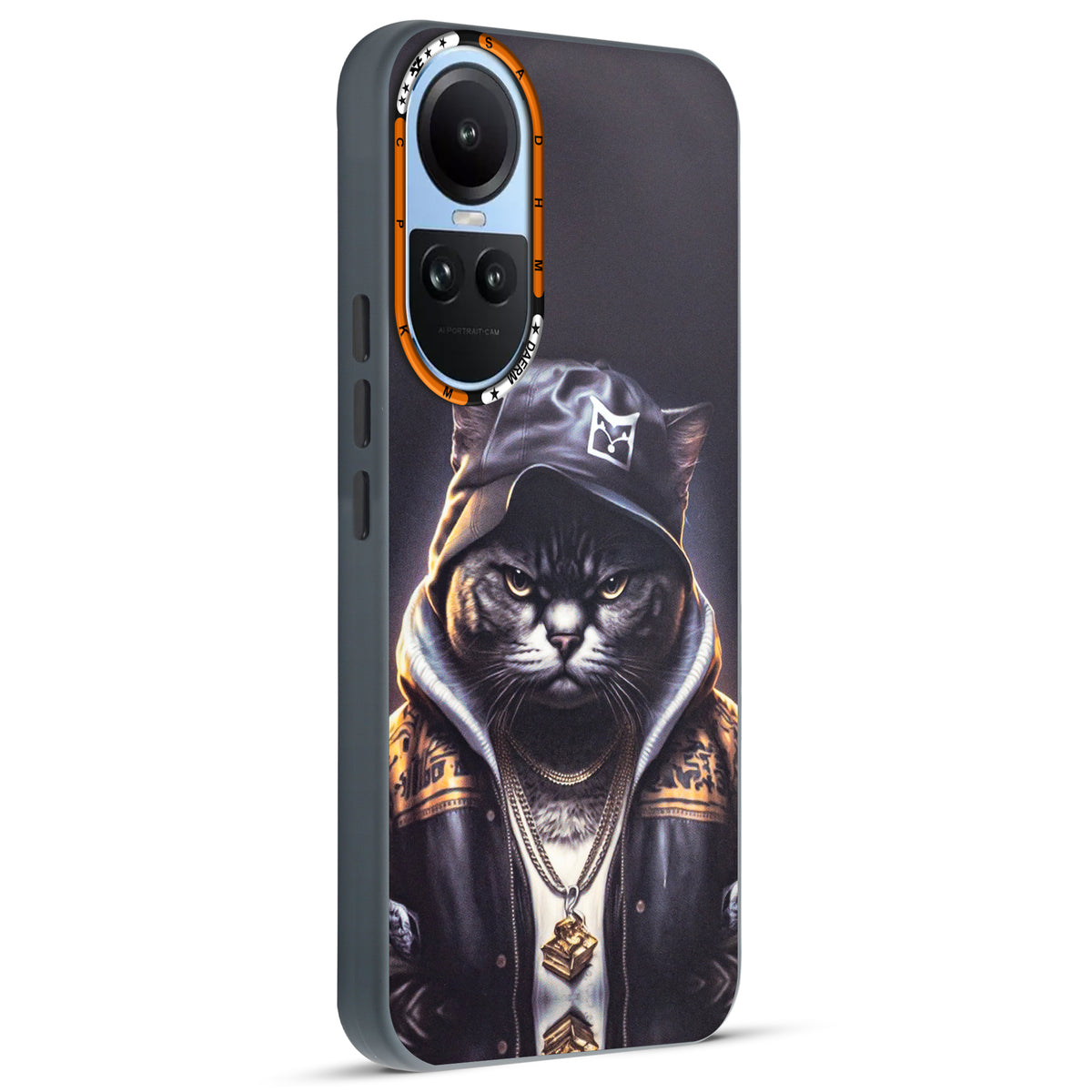 Dark Aesthetic Wild Animal Printed Back Cases For Oppo Reno 10 5G