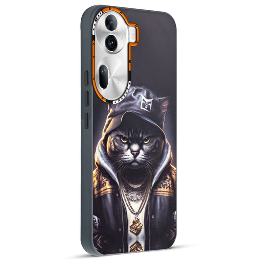Dark Aesthetic Wild Animal Printed Back Cases For Oppo Reno 11 Pro 5G
