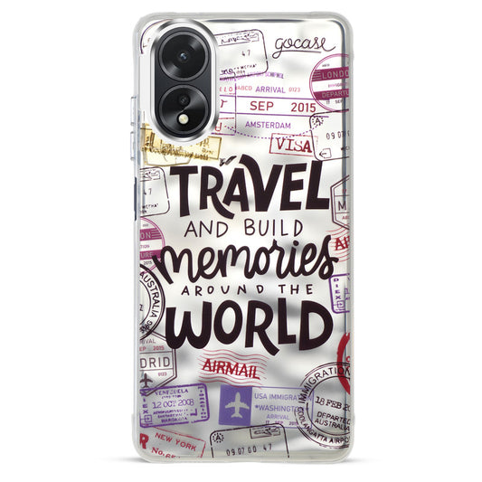 Wrinkle & Artistic Wave Printed Phone Case For Oppo A18