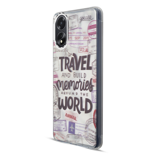 Wrinkle & Artistic Wave Printed Phone Case For Oppo A18